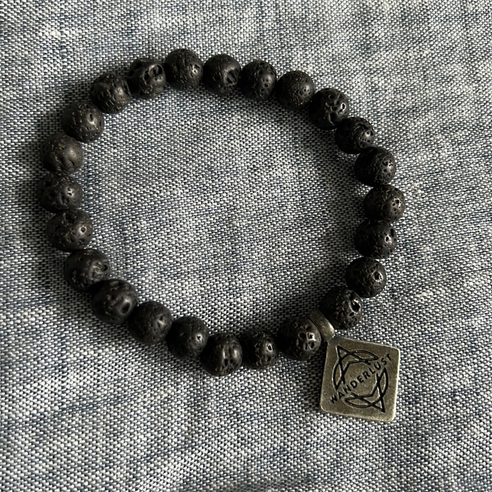 Silver & Sage Wanderlust Yoga Bracelet